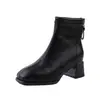 Nuevas botas de estilo otoño e invierno, forradas de polar y engrosadas, cálidas, elegantes y asequibles