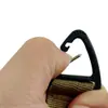Clip de Mochila Táctico de Correa de Nylon Hebilla Triangular de un Solo Punto Mosquetón Multifuncional Llavero de Accesorio Táctico
