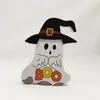 Novos Produtos Transfronteiriços Halloween Enfeites Criativos Enfeites Fofos em Forma de Fantasma Decoração de Mesa Festiva Enfeites de Madeira