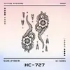 Xmxp Jugo Henna Herbal Calcomanía de Tatuaje Pintado a Mano Impermeable Duradero Flor de Brazo Brazo Tatuaje Semi-Permanente No Reflectante