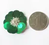 Pegatinas de Flor de Lentejuelas Decorativas para Tela, Accesorios de Cuentas, Bolsos, Zapatos y Sombreros, Cuentas Sueltas, Parches para Ropa, Calcomanías, Hecho a Mano para DIY