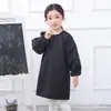 Bata Infantil Manga Larga Impermeable Velcro Vestido al Revés Jardín de Infancia Niños Medianos y Grandes Delantal para Pintar Arte Infantil Hecho LOGOTIPO