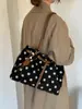 Bolso de Hombro Nuevo Estilo de Niña con Lunares para Mujer Primavera 2026, Bolso de Axila de Gran Capacidad para el Trabajo, Bolso Tote Versátil a la Moda