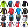 Ropa Fox Downhill Ropa de Ciclismo para Bicicleta de Montaña Tops para Hombre de Manga Larga Verano Ropa para Motocicleta Todoterreno Transpirable de Secado Rápido