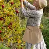 Delantal para deshierbar el suelo del huerto para verduras frutas hierbas bayas bolsa de almacenamiento para agricultores
