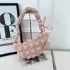 Bolsa Única de Burbujas para Mujer, Bolso Versátil de Hombro y Axila, Bolso de Algodón Acolchado Estilo Coreano, Bolso Cruzado Casual, Bolso Plegado de Nube