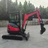 Excavadora agrícola 1 tonelada 3 toneladas exportación zanjadora de orugas pinza hidráulica para pulgar máquina de gancho multiusos forestal