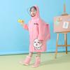 Hombre Miau Miau Bilus Articulación EVA Impermeable Infantil Tira Reflectante Mochila Escolar Estudiante Jardín de Infancia Poncho de Dibujos Animados