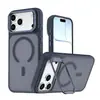 Adecuado para Apple Iphone18Pro Color Brillante Tipo Piel Mate Magnético Funda de Teléfono Samsung S26Fe Soporte Anti-Caída Cubierta
