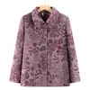 Ropa de otoño para la abuela, abrigo para mujer mayor, blusa de nuevo estilo con cuello camisero para madre de 70-80 años, ropa para señora mayor