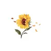 Nuevo Modelo Transfronterizo 2026 Serie de Pegatinas de Tatuaje Coloridas Impermeable y de Larga Duración Flor de Rosa Colorida Peonía Flor de Ciruelo Mariposa Ins