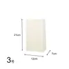 Bolsa de Papel Kraft Blanca Personalizada Bolsa de Almacenamiento de Papel Venta al por Mayor Empaque a Prueba de Grasa para Horneado Papel Cuadrado para Alimentos
