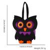 Decoraciones de Halloween Bolsa de Dulces Diablo Calabaza Bolsa de Dulces Murciélago Niños Bolsa de Regalo para Niños Bolso Tote de Fieltro DIY