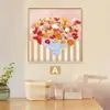 Pintura Mural de Arte Abstracto Francés Matisse Estilo Crema Dormitorio Mesita de Noche Pintura Decorativa Personalizada B&B Apartamento Pintura Hotel