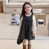 Ropa para niños Weimu, conjunto de otoño para niñas, falda, gabardina infantil, vestido con lazo, ropa para bebé niña Clase A