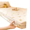 Protector de colchón de algodón puro de grado de maternidad, gasa de doble capa clase A, pieza única, adecuado para literas de dormitorio, funda de colchón para todas las estaciones