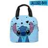 Bolsa de almuerzo con estampado de dibujos animados de Stitch transfronteriza para estudiantes de primaria y secundaria, lonchera térmica, bolso de mano, bolsa de comida para niños