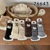 Zapatos y calcetines para niñas, con diseños de dibujos animados en 3D, detalles de lazo TK y un look dulce y moderno estilo coreano, perfectos para niños