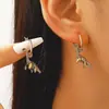 Pendientes Animales Retro Simples Transfronterizos Diseño de Nicho Personalizados Guepardo Koala Pequeño Dinosaurio Pendientes de Hip-Hop de Moda