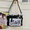 Bolso bandolera transparente de estilo japonés ins de alta apariencia, fresco y dulce, de colores caramelo, para niñas, ligero y elegante