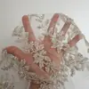 Adorno para la cabeza de encaje con cuentas y lentejuelas color vino Zapatos de boda Novia Suministros de boda Accesorios de ribete de encaje decorativo diy para mujer