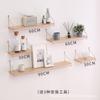 Estante de Pared sin Taladro, Panel Divisor de Pared, Decoración de Pared junto a la Cama, Estante de Madera Colgante para Dormitorio, No se Necesita Almacenamiento