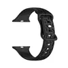 Para Apple Watch Correa de Silicona Leopardo Correa de Muñeca de Silicona Texturizada Leopardo Correa de Ocho Hebillas
