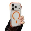 Funda de Teléfono Acrílica Magnética Transparente para iPhone 18 Pro Max Apple 17 Funda Protectora Anti-caídas con Airbag