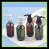 Botella PET de 100 ml con cuello estrecho, adecuada para dispensar champú, gel de ducha y jabón de manos