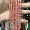 6*10 Pedra Natural aventurina verde ágata vermelha turquesa bambu contas soltas contas acessórios para joias diy atacado de contas