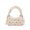 2026 Estilo Coreano Verano Lunares Nube Nuevo Dulce y Fresco Plisado Simple Elegante Bolso de Hombro Cruzado de un Solo Hombro