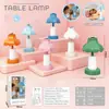 Lámpara de mesa pequeña táctil de escritorio, simple y creativa, para el hogar, dormitorio, 1200 mAh, lámpara de escritorio de 5 niveles para estudio