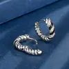 2026 Novos Brincos Hua Bi Base de Cobre Banhado Estilo Europeu e Americano Totalmente Cravejados Design de Nicho Brincos de Tarraxa Ear Cuffs