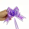 Fio de neve de íris colorido de médio porte 30# para artesanato, flor desenhada à mão, superfície brilhante, fita de flor com laço brilhante, vendas diretas da fábrica