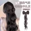 Peruca Cabelo Longo Feminino Tranças Novo Estilo Chinês Estilo Chinês Preguiçoso Laço Meio Preso Envoltório de Cabelo Cabeça de Bola Cabelo Artificial Rabo de Cavalo