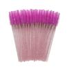 Cepillos Desechables de Cristal al por Mayor, Paquete Portátil de 50 Cepillos Espirales Pequeños para Cejas, Peine Especial para Pestañas para Maquillaje de Belleza