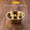 Tazón para sopa de acero inoxidable dorado, tazón para verduras, tazón para condimentos de cocina, tazón para batir huevos, tazón para sopa de acero inoxidable, tazón tipo cubo profundo