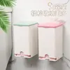 Caja de Almacenamiento de Toallas Sanitarias Montada en la Pared del Baño, Caja de Almacenamiento de Toallas Sanitarias de Lujo Ligero, Caja Multifuncional para Bastoncillos de Algodón, Caja para Pañuelos