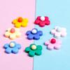 Flor de cinco pétalos pegamento crema epoxi funda para teléfono caja de papelería accesorios para el cabello horquilla colgante llavero accesorios DIY