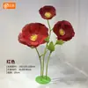 Tienda de flores de papel gigantes a gran escala Meichen decoración de boda accesorios de boda diseño de ventana productos de flores de papel falsas hechas a mano