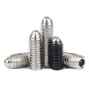 Tornillos de Ondulación de Acero Inoxidable 304/Grado 12.9, Tornillos de Fijación con Bola de Acero, Cabezales de Bola de Resorte, Pasadores de Resorte, Rodamientos de Bolas, Bolas de Posicionamiento