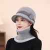 Novos Chapéus Femininos de Outono e Inverno, Estilo Mãe Estilo Hepburn Chapéus Versáteis, Chapéus de Tricô Espessos à Prova de Frio e Quentes