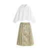 2024 Nuevo Verano Niños Falda Camisa Cara de Caballo Conjunto de Dos Piezas Pudding Haru Nuevo Chinoiserie Traje de Falda para Niñas Estilo Verano