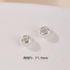 Cuentas antiguas de plata S925, cuentas de ábaco, cuentas redondas planas, pulseras hechas a mano, cuentas de rueda, cuentas de joyería.