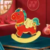Imán para Nevera Abrebotellas Adorno Metálico Creativo Año del Caballo Estilo Nuevo Decoración para Ganar Dinero Regalo de Año Nuevo Chino