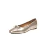 Nuevos Zapatos de Verano Estilo Coreano, de Suela Blanda, Puntera Cuadrada, Slip-On, Ligeros y Cómodos con Lazo, Suela Plana, Talla Pequeña 2026