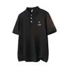 2026 Nueva Camisa Polo de Color Claro para Hombre con Dibujo Animado Cuello de Solapa Manga Corta Camiseta Casual Versátil