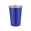 Copo de Aço Inoxidável de Camada Única com Borda Enrolada para Bebida Direta, Copo de Café, Copo para Bebidas e Cerveja, Copo Térmico para Acampamento ao Ar Livre