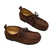 Zapatos Birkenstock Hechos a Mano de Cuero Genuino para Mujer, Zapatos Planos Retro Simples de Suela Plana para Mujer, Nuevos Zapatos Suaves de Piel de Vaca Primavera y Otoño 2025
