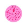 Lindo Bebé Ángel Molde para Pastel Plegable diy Chocolate Decorativo Gota de Goma Arcilla Polimérica Suave para Hornear Molde de Silicona